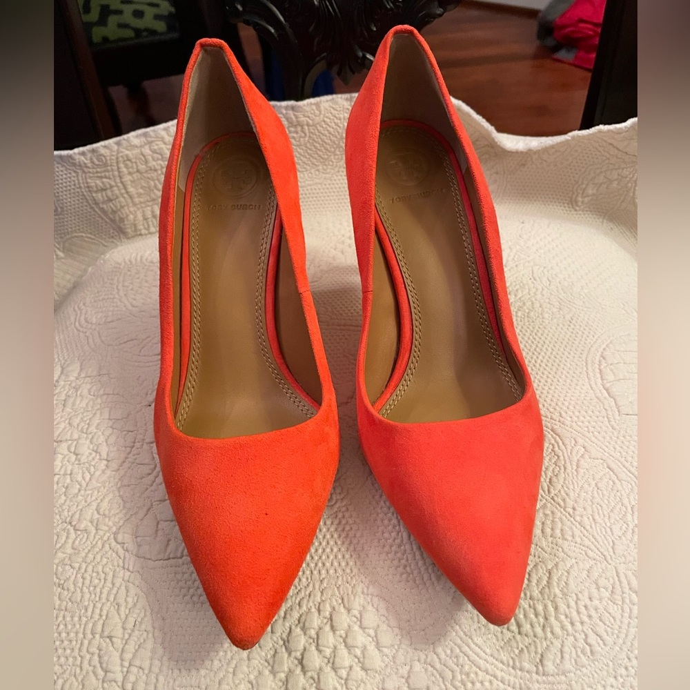 Tory Burch Orange Heels